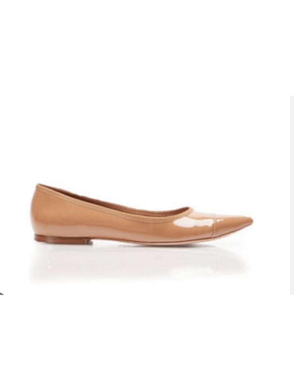 Rebecca Allen Nude Patent Leather Pointed Toe Flats NWT